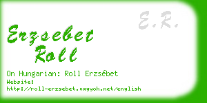 erzsebet roll business card